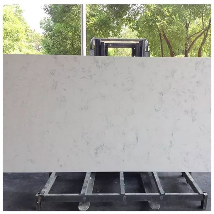 Carrara White Quartz Slab