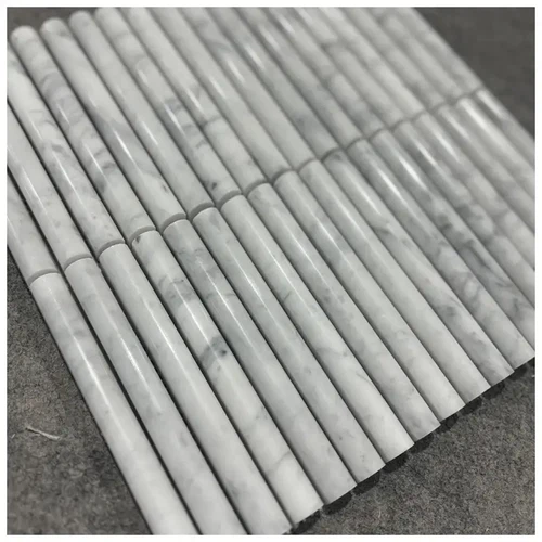 Carrara White Marble Fluted Mosaic Tiles Carrara White Marble Fluted Mosaic Tiles