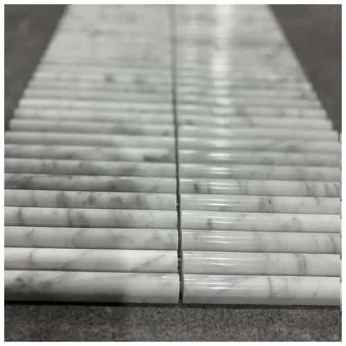 Carrara Marble Fluted Mosaic Tiles Carrara Marble Fluted Mosaic Tiles