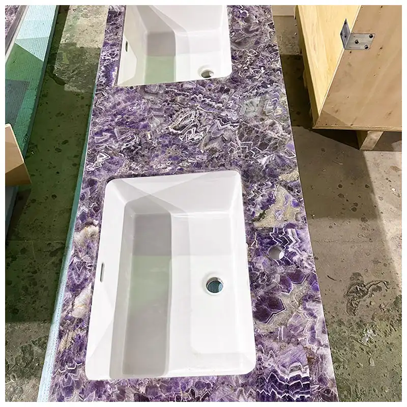 Amethyst Rectangular Sink Vanity Tops Amethyst Rectangular Sink Vanity Tops